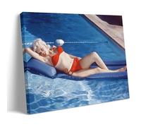 SDKLGNOPQB Magnifique et charmant poster de film actrice Jayne Mansfield - Impression sur toile - Décoration murale moderne pour chambre à coucher - 40 x 60 cm