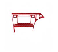 SDLDCVXZ Garniture de Panneau de Navigation CD Radio Centrale en Fibre de Carbone, Autocollant décoratif, Accessoires intérieurs compatibles avec Toyota Prius 2012-2015(Red RHD)