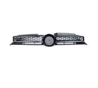 SDLDCVXZ Grille de radiateur de pare-chocs avant de voiture en nid d'abeille compatible avec VW Golf 6 MK6 2009 2010 2011 2012 2013 GTI Style Center Racing Grill(Silver Line)