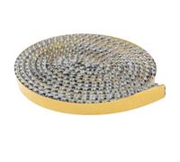 SDLDEER Joint d'étanchéité pour cheminée - 10 mm x 2 m - Résistant au feu - Autocollant - Pour cheminée, four, tuyaux de poêle, fumoir