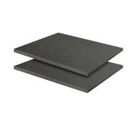 SDLDEER Lot de 2 mousses découpées - 400 x 300 x 10 mm - Pour mallette à outils, mallette d'appareil photo - Mousse cube pour miniatures de table, insert de valise