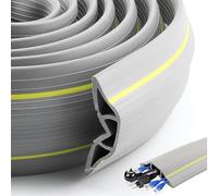 SDLDEER Passe-câbles de sol gris, pont de tuyau modulaire de qualité supérieure, pour protéger les chemins de câbles, pont de câble de 6 m, convient pour les familles, les bureaux, les studios