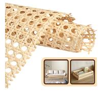 SDLDEER Tressage de Vienne - 30 x 100 cm - Sangle en rotin PE imperméable et résistante à la moisissure - Décoration de meubles en rotin faite à la main - Tressé en nid d'abeille - Tube tressé pour