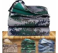 SDLLG bâche avec Oeillets bâche en Tissu de 0,4 mm Voile d'ombrage en bâche en Tissu Oxford bâche de Camouflage imperméable 1x1.4m 420g/㎡ bâche Tout Usage Peut être utilisée comme bâche de Tente