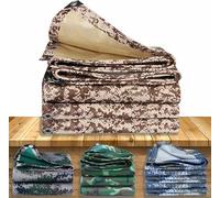 SDLLG bâche avec Oeillets bâche en Tissu de 0,4 mm Voile d'ombrage en bâche en Tissu Oxford bâche de Camouflage imperméable 1x1m 420g/㎡ bâche Tout Usage Peut être utilisée comme bâche de Tente