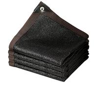 SDLLG Filet d'ombrage avec œillets - Noir - 6 x 6 m - Voile d'ombrage à 90% - en polyéthylène Haute densité - Respirant, rafraîchissant - Filet de Protection Contre Le Vent - pour Balcon