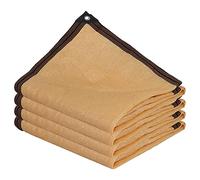 SDLLG Filet d'ombrage d'extérieur avec œillets - Voile d'ombrage à 90% - en polyéthylène Haute densité - Jaune-B - 4,5 x 5 m - Filet d'ombrage - Filet de Protection UV - Perméable à l'air