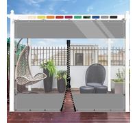 SDLLG Rideaux d'extérieur, d'hiver, résistants aux intempéries, Ajustable, épaisseur de 0,5 mm, Rideau de séparation pour Jardin, Balcon, extérieur, Garage, pavillon, terrasse, terrasse, 2,5 x 2,8 m