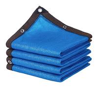 SDLLG Voile d'ombrage avec œillets - 90% - Résistant aux UV - en polyéthylène Haute densité - Bleu - A - 3 x 10 m - Filet de Protection UV - Léger et Durable