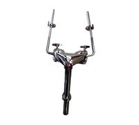 Sdlnklm 1 Support Tom Drum Support Fixation Montage Support Pièces Accessoires Métal Résistant pour Instrument Percussion Adapté Maison Exposition Boutique Mu, Porte-Tom Double