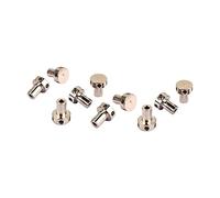 Sdlnklm 10 Pièces Écrou Tige Guitare Accessoire Outil Réparation Rod Acier Adapté pour Guitare Basse Mandoline Réglage Entretien D'Instruments, Argent