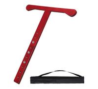 Sdlnklm 2 Pièces Ancre de Pique pour Violoncelle Ancrage de Sol Porte-pique et Butoir Antidérapant Réglable avec Base En EVA pour Répétitions et Leçons, Rouge