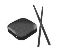 Sdlnklm 2 Pièces Batterie Électronique Ensemble Batterie Air Électrique Accessoire Compact Portable Matériau Pp pour Apprentissage Déplacement, styler un