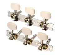 Sdlnklm 2 Pièces Mécaniques de Guitare Acoustique Tuning Pegs Clés de Réglage Têtes de Machine Pièces pour Guitare Folk avec Stabilité de L'Accord Adapté à