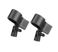 Sdlnklm 2 Pièces Pince pour Support de Fixation pour Micro avec Serre-joint Ajustable et Installation Simple Adapté pour Les Performances Professi, N8 Noir