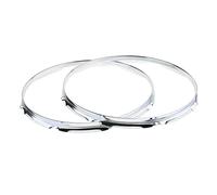 Sdlnklm 2 Pièces Tom Drum Hoop Rim Accessoires Batterie Snare Drum Cerclage Iron Percussion Installation Facile Convient à Musiciens Performances Scéniqu, 14 pouces 8 trous