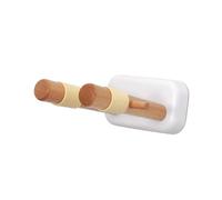 Sdlnklm 3 Pièces Support Guitare Suspendu Crochet Guitare pour Instruments à Cordes Support Mural Affichage Vertical Bois Polycarbonate Antidérapant Absorptio, Blanc