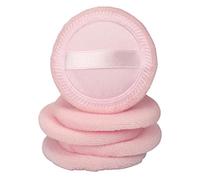 Sdlnklm 5 Pièces Beauté Blender Éponge Maquillage Powder Puff Satin Velours Non Irritant Ruban Rayon pour Facilité Compact Convient à, Rose
