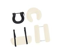 Sdlnklm Appui-tête Table de Massage Oreiller de Tête U Forme Appui-visage Réglable Support Ergonomique En PU Adapté Au Salon de Beauté Spa Relaxation à, Blanc Beige