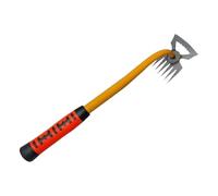 Sdlnklm Arracheur de Mauvaises Herbes Binette Râteau Manuel Extracteur Cultivateur Sol Ergonomique en Acier Manganèse Adapté pour Jardinage Familia, 6 Dents