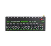 Sdlnklm Audio Mixer Stéréo Équipé de Table de Mixage Professionnel Interface Audio 6 Canaux Extension Clavier Mini Console et Système Métallique Adapté pour