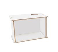 Sdlnklm Bac à Sable pour Hamster, Litière, Cachette Visible, Abri de Repos, Bac à Sable pour Salle de Bain, Gerbilles, Chinchillas, Souris, 25cmx15cmx15cm