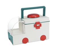 Sdlnklm Boîte de Secours Boîte de Rangement Trousse de Première Intervention Organisateur Polyvalent Matériau Résistant Convient Aux Familles Bureaux Voitures, Vert