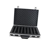 Sdlnklm Boîte Rigide pour Micro avec Séparation Éponge Protection Antichoc en Aluminium Alliage Coffret Rangement Adapté pour Studio