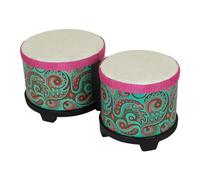 Sdlnklm Bongo Drum Set Instrument Percussion Bongo Congas Robustes En PP et Caoutchouc Adapté à Activité Parent-enfant Initiation Musicale Cadeau Enf, Bleu