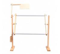 Sdlnklm Cadre Broderie sur Pied En Bois Pin Mai Libres Cadre Point Croix Support Au Sol Robuste pr Cturiers,