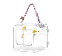 Sdlnklm Cage de Transport Portable pour Oiseaux, Petite Cage pour Canaris et Perruches, Pivoine