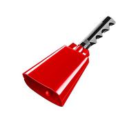 Sdlnklm Cheering Bell Cloche Main Vache Fer Poignée Confortable Instrument Percussion Fonction Appel Adaptée Événements Sportifs Fêtes Noël Assistance Soignan, Rouge