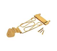 Sdlnklm Chevalet Guitare Électrique Trapèze 6 Cordes Accessoire Installation Alliage Zinc avec Vis pour Guitare Jazz Archtop Demi-caisse Scène Collection, or