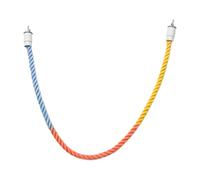 Sdlnklm Corde pour Cage à Oiseaux, Corde en Coton Barsch, Corde à Jouer Parallèle Dégradée, en Coton Flexible pour Perroquet, Inséparable, Perruche, 80cm