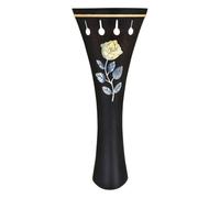 Sdlnklm Cordier de Violon Cordier Pièce de Rechange Accessoire Composant en Ébène avec Décor en Nacre Bords Lisses pour Pose Sécurisée des Cordes Conçu pour