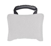 Sdlnklm Coussin à Mordre pour Chien avec Poignée, Accessoire de Dressage, Jouet à Tirer Résistant en Polyester pour Jouer Ensemble et éduquer Votre Animal, Blanc