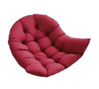 Sdlnklm Coussin de Fauteuil Suspendu en Forme D'œuf, Tapis de Siège, Coussin pour Fauteuil Suspendu en Osier, en Polyester Doux, pour Salon, Balcon Ou Bur, Rouge Foncé