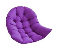 Sdlnklm Coussin de Fauteuil Suspendu en Forme D'œuf, Tapis de Siège, Coussin pour Fauteuil Suspendu en Osier, en Polyester Doux, pour Salon, Balcon Ou Bur, Violet