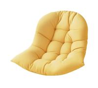 Sdlnklm Coussin de Fauteuil Suspendu en Forme D'œuf, Tapis de Siège, Coussin pour Fauteuil Suspendu en Osier, en Polyester Doux, pour Salon, Balcon Ou Bur, Jaune