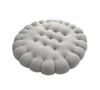 Sdlnklm Coussin pour Salon Confortable dans La Décoration Intérieure, GRIS, ROND