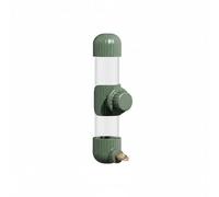 Sdlnklm Dispositif d'Abreuvement Automatique pour Oiseaux Bouteille d'eau Suspendue Système Distributeur Anti-débordement Recharge Facile Montage Sécurisé, Vert, 220ML