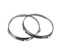 Sdlnklm Drum Rims Ensemble de Cercle Supérieur et Inférieur Caisse Claire 6 Attaches Métal Installation Aisée Adaptés à La Maintenance Création D'Acce, 11 Po