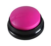 Sdlnklm Enregistreur Vocal avec Bouton D'enregistrement, Jouet éducatif Interactif, Lecteur de Nouvelles pour La Famille, D'enfants et La, rose rouge