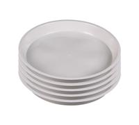 Sdlnklm Ensemble de 5 Soucoupes Rondes pour Pots de Fleurs, Plateaux pour Usage Intérieur et Extérieur, XS