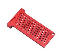 Sdlnklm Équerre En T, Calibre de Perçage, Alliage D'aluminium Robuste, Mesure de Précision, Pointe à Tracer pour Le Travail Du Bois, Gabarit de Positionne, Métrique 65mm