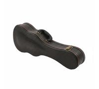Sdlnklm Étui Ukulélé Coffret Bois PU Chocs Fermeture Métal Poignée Transport Accessoire Musicale Rembourrage Interne Approprié pour Leçons Répétitions Musiciens, 21 Pouces, Crocodile Noir