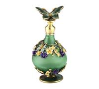 Sdlnklm Flacon Parfum Bouteille en Verre Vide 23ml Mini Récipient Papillon Contenant Liquide Réutilisable Antifuite Approprié Bureau