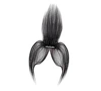 Sdlnklm Frange Air Bangs Clip Extension Fausse Frange Cheveux Synthétiques Invisible Tempes Adaptée Femmes Modification Forme Visage Photo Fête Travail, Style A