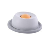 Sdlnklm Gamelle Anti-glouton Antidérapante pour Chats, Distributeur de Croquettes Interactif, Lavable et Résistante à L'enrichissement du Milieu de Vie de, Gris