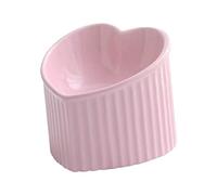 Sdlnklm Gamelle Inclinée et surélevée pour Chat, à Surface Lisse. Idéale pour Les Chats à Face Plate. Facile à Nettoyer. Pratique et Fabriquée à La Main, Rose